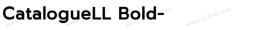 CatalogueLL Bold字体转换
